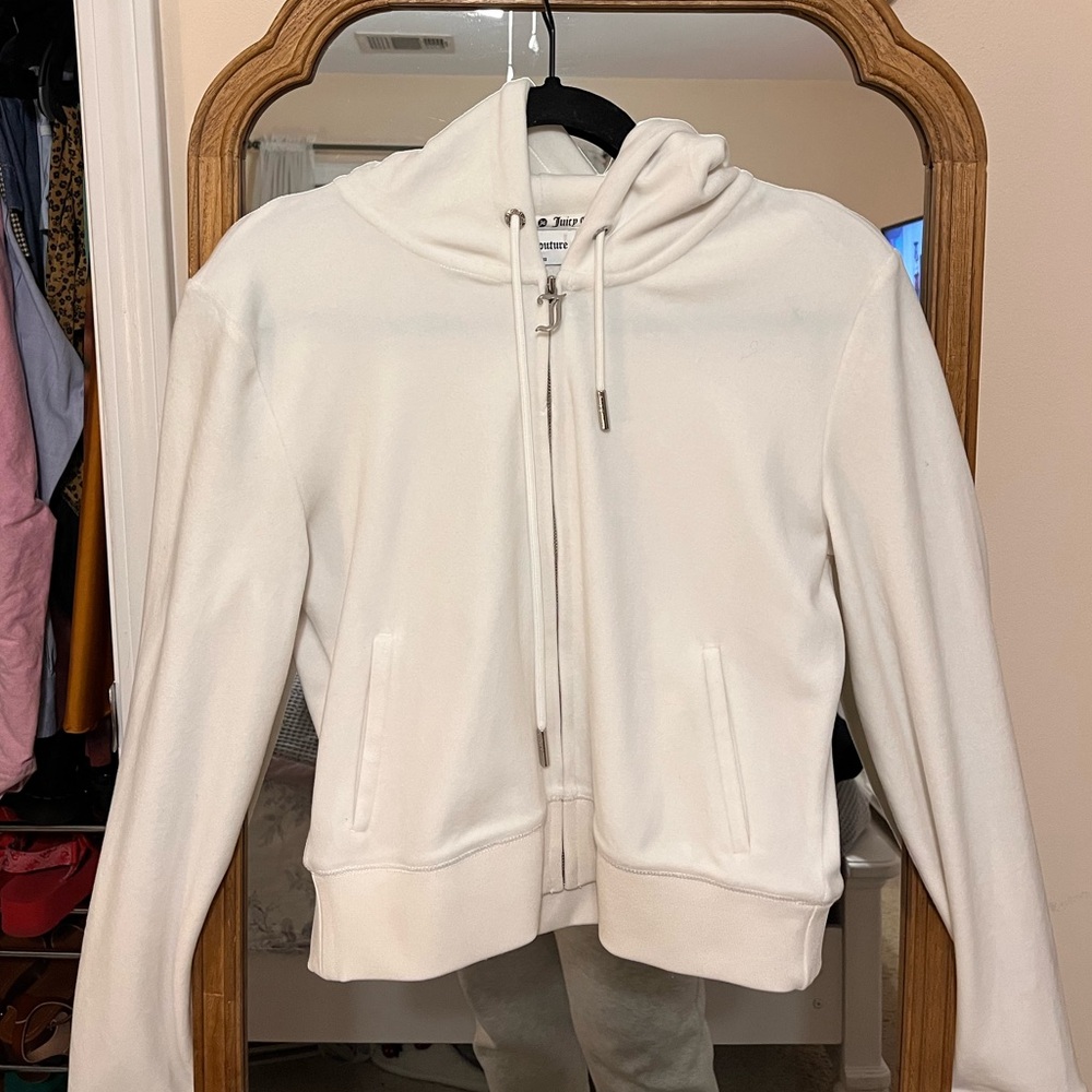 White Velour Juicy Couture Jacket
